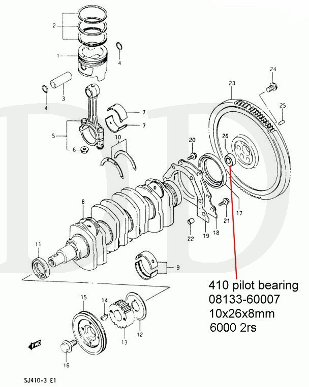 Later 410 pilot bearing in flywheel.jpg