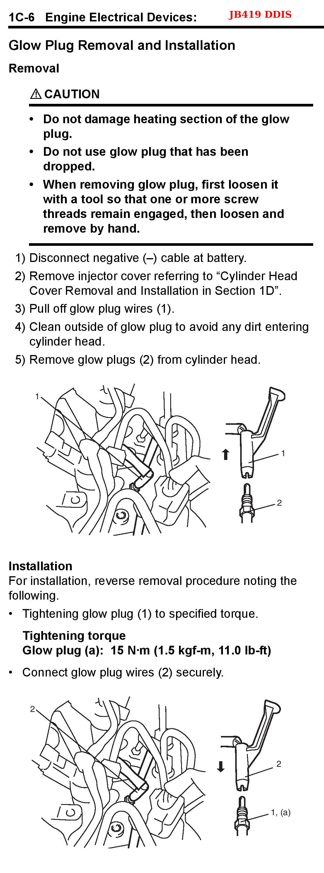 Grand Vitara JB419 ddis glow plug removal.jpg